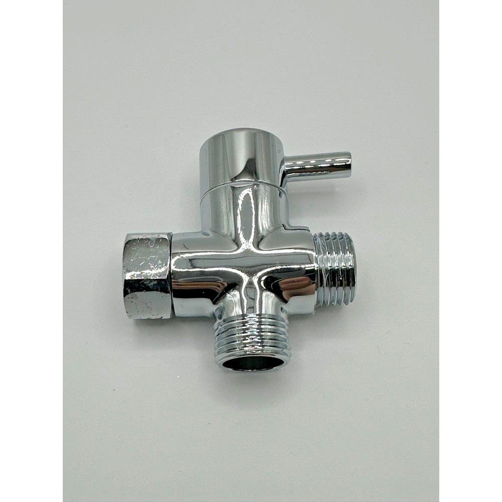 Sneatup Solid Brass 3-way G1/2 Shower Diverter Chrome Plating